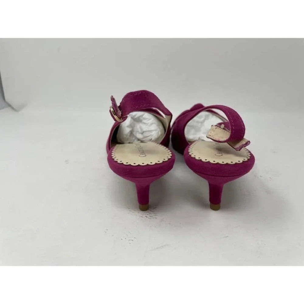 CHARTER CLUB Giavanna Slingback Pumps I’m faux suede berry size 7M NEW